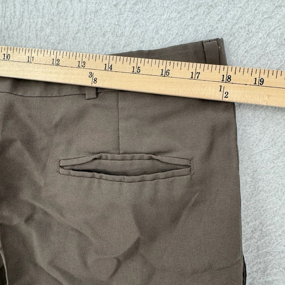 Vintage Levis Travelers Pants Mens 38x32 Brown Pleated Wool Blend Chino Trousers - Picture 7 of 9